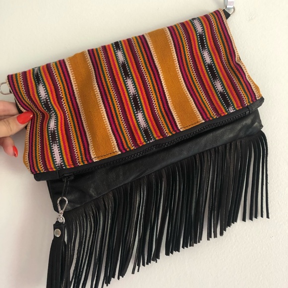 Handbags - NENA & CO CUSTOM FRINGE CLUTCH